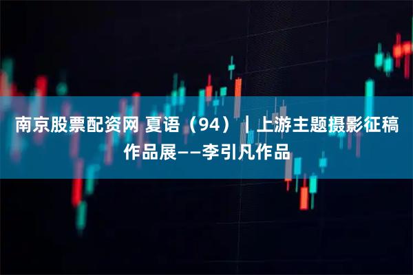 南京股票配资网 夏语（94）｜上游主题摄影征稿作品展——李引凡作品